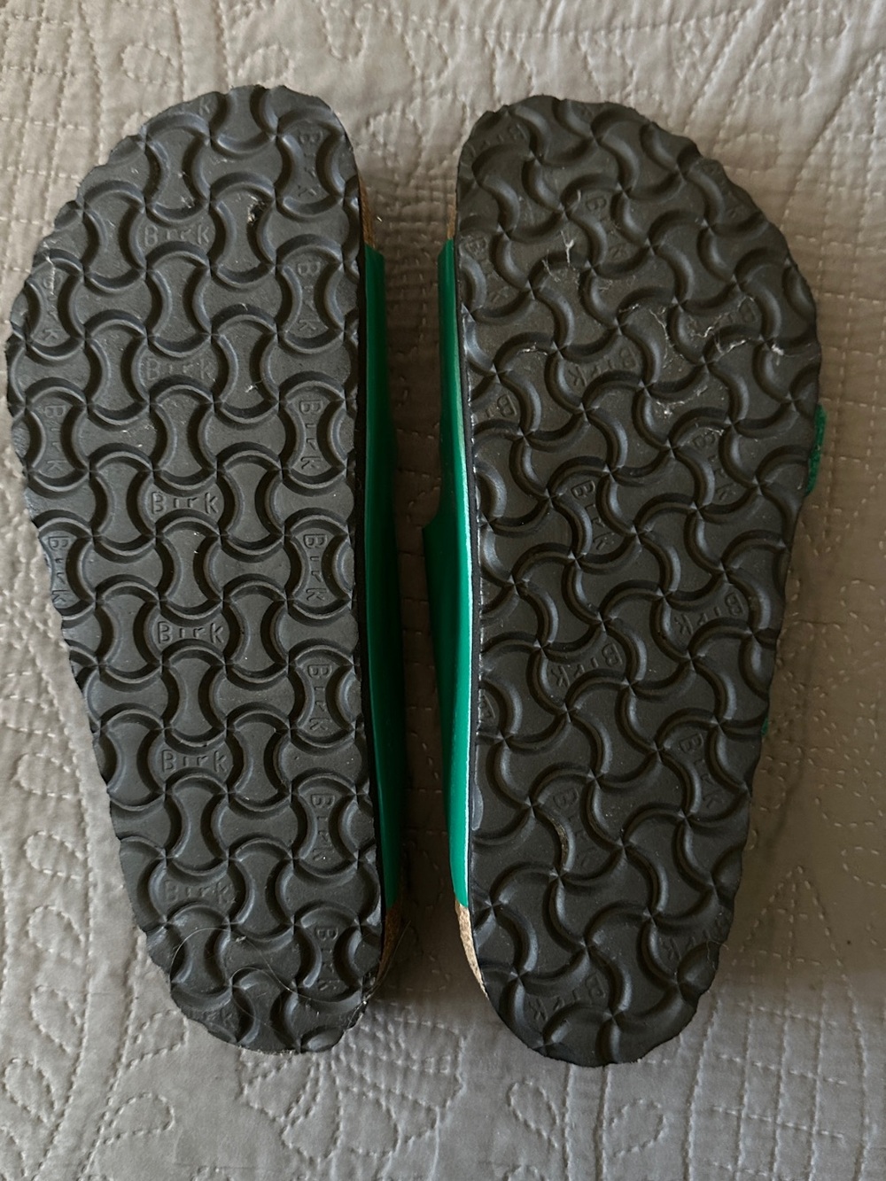 Birkenstock Women’s Emerald Green Milano Big Buckles 39/8.5 wide - Picture 3 of 5